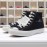 1pc Agatha All Along High-Top Sneakers - Breathable, Non-Slip, Thick Sole, Round Toe, Lace-Up Casual Shoes with Witchcraft Journey Design, Black & White, Unisex for Everyday Wear, Casual Footwear | Stylish High Tops | Durable Rubber Sole
