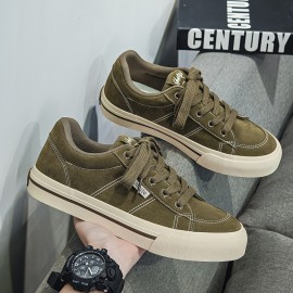 Women'S Retro Low-Top Sneakers - Breathable Canvas Lace-Up Shoes with EVA Cushioned Sole, Round Toe & Durable Rubber Insole for Outdoor Hiking, Running, Streetwear - All-Season Versatile Casual Shoes, Hiking Footwear, Minimalist Design, Comfortable Fit, Lifestyle, Classic Fashion, Longlasting Footwear, Ladies Footwear