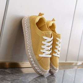 Women'S Casual Canvas Loafers - Classic Round Toe, All-Season Versatile Shoes with Rubber Sole, Fabric Inner & Durable Inner Lining, Easy Care Hand Washable, Fashionable Solid Color Design for Casual Attire, Allseason Shoes | Classic Loafer Design | Breathable Canvas Uppe