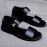 [Breathable Summer Sandals] Men's Genuine -like Strap (Second-Layer Cowhide) Adjustable Hook-and-Loop Sandals - Black Cushioned PU Insole & Non-Slip Rubber Sole - Breathable Summer Beach for Casual, Pool, Walking - Round-Toe Dress Sandals (No Laces)