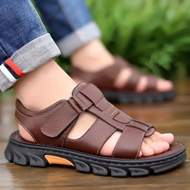 Men's Open Toe Sandals, Anti-Slip Comfortable Beach Shoes for Summer
