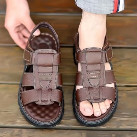 Men's Open Toe Sandals, Anti-Slip Comfortable Beach Shoes for Summer