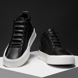 Men's Durable Ankle Boots - Comfortable, Non-Slip Grip with Lace-Up Soft Sole for Outdoor & Casual Attire