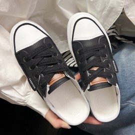 Summer Women's Slip-On Korean Style Commuter Sandals - Lightweight Casual Shoes with Round Toe, Breathable Upper & EVA Cushioned Insole, Low-Top Versatile Design for All-Season Wear, Sandals for Wide Feet, Stylish Slipons, Durable EVA Sole